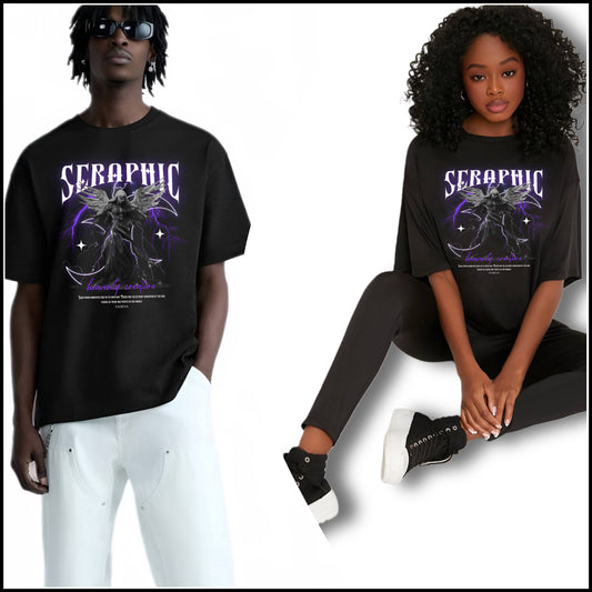 Premium High Quality Graphic Tee -- Seraphic Black
