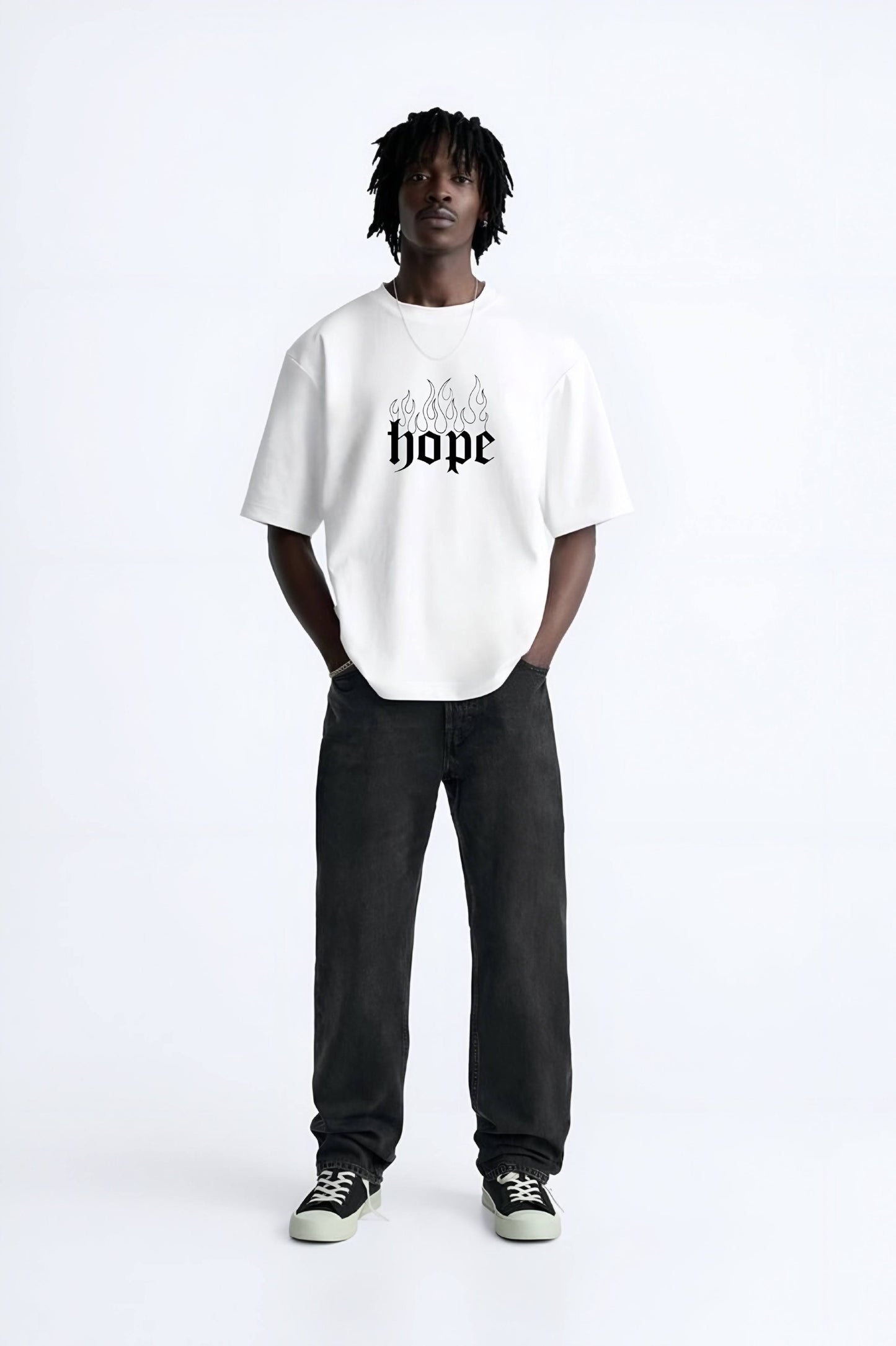 Premium High Quality Graphic Tee -- White Disorder