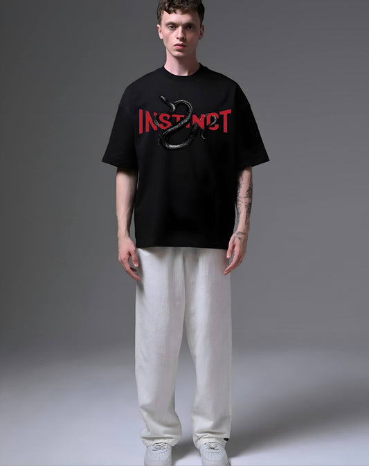 Premium High Quality Graphic Tee -- Instinct Black
