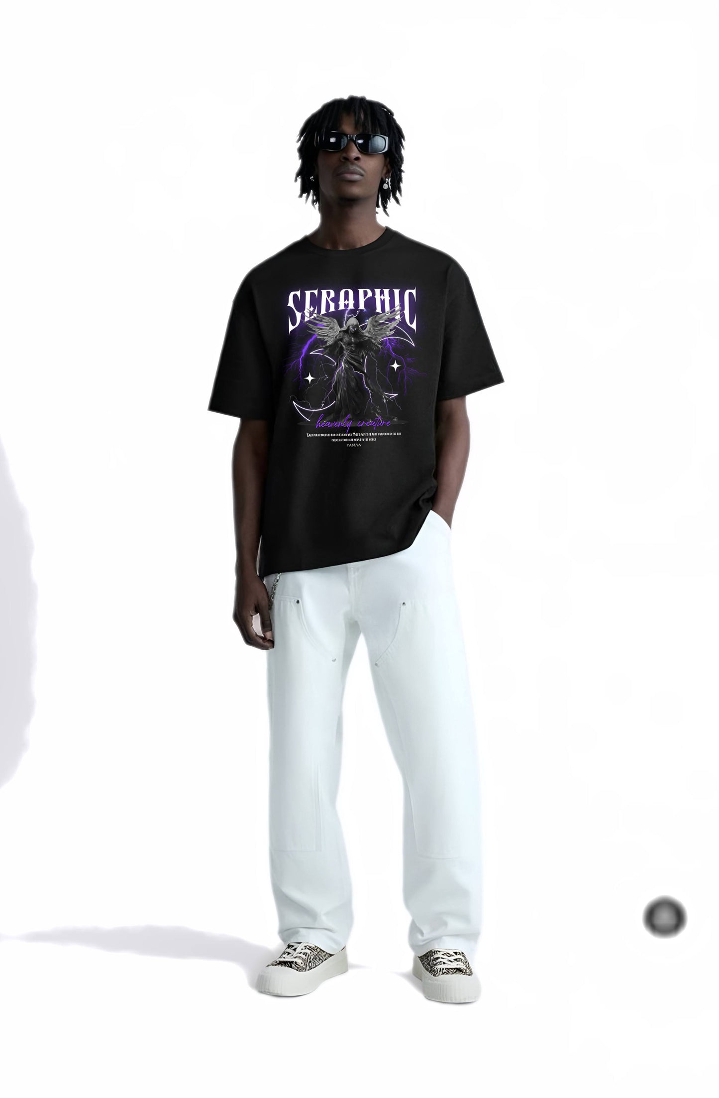 Premium High Quality Graphic Tee -- Seraphic Black