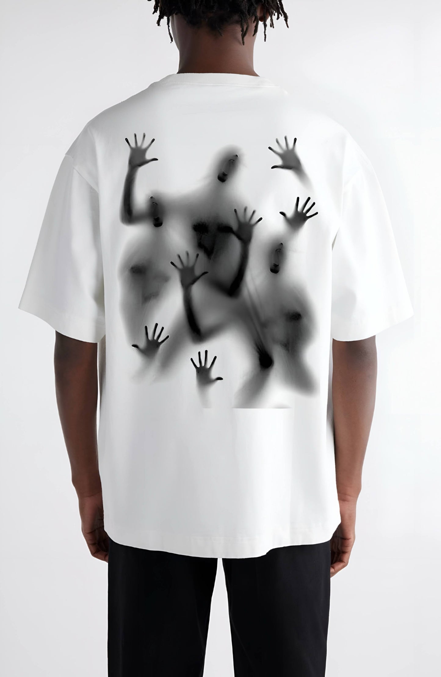 Premium High Quality Graphic Tee -- White Chaos
