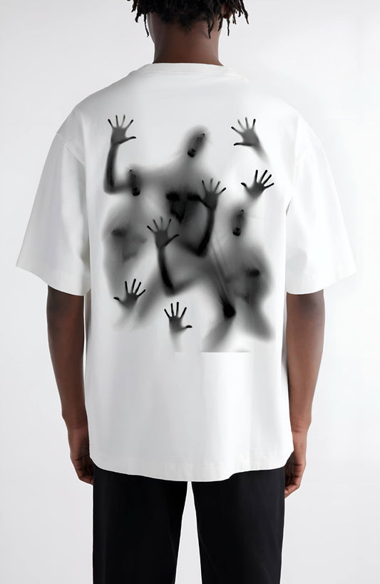 Premium High Quality Graphic Tee -- White Chaos