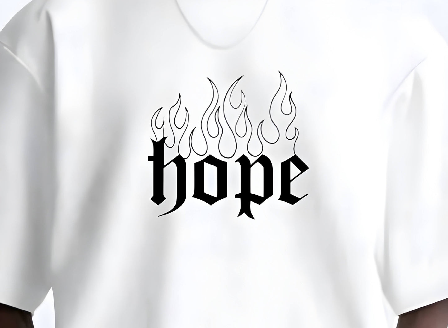 Premium High Quality Graphic Tee -- White Disorder