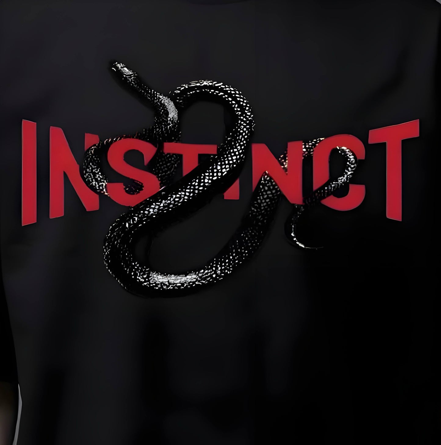 Premium High Quality Graphic Tee -- Instinct Black