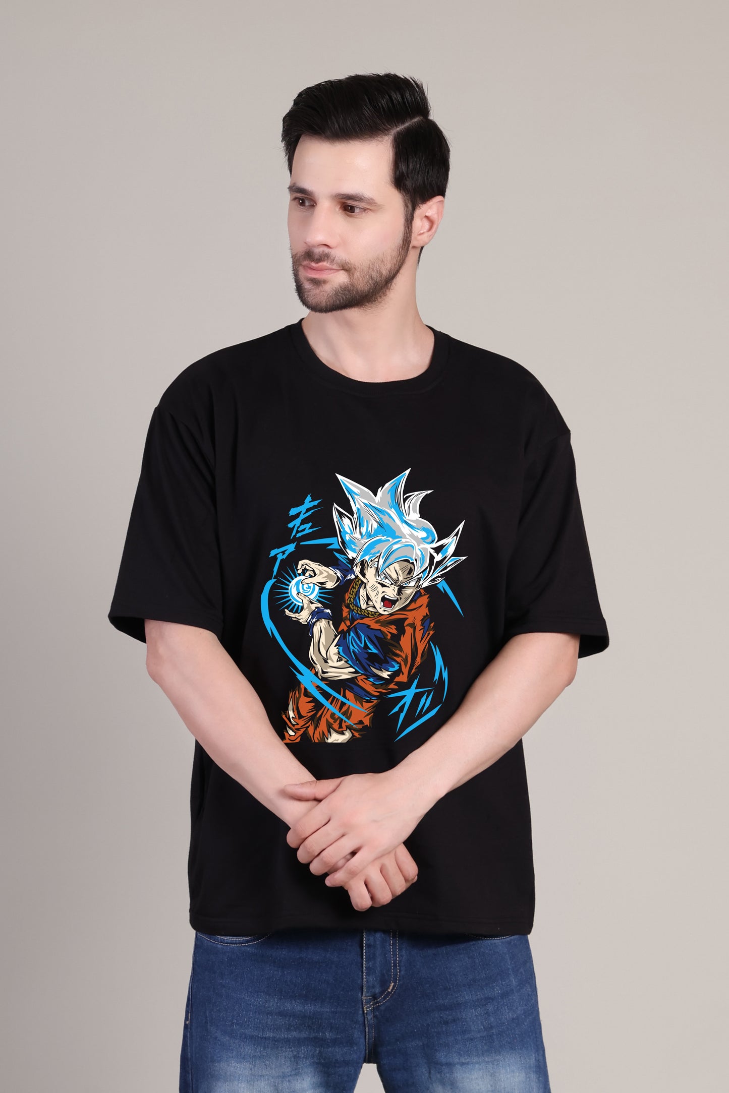 Premium High Quality Graphic Tee -- Black Goku