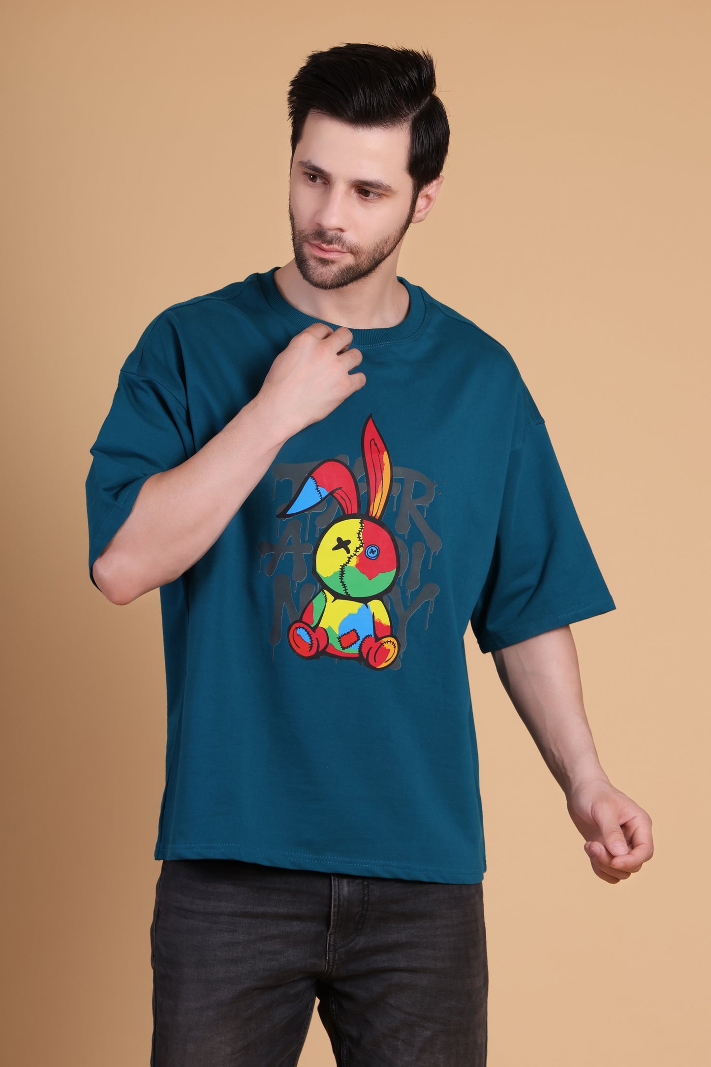 Premium High Quality Graphic Tee -- Blue PANDA
