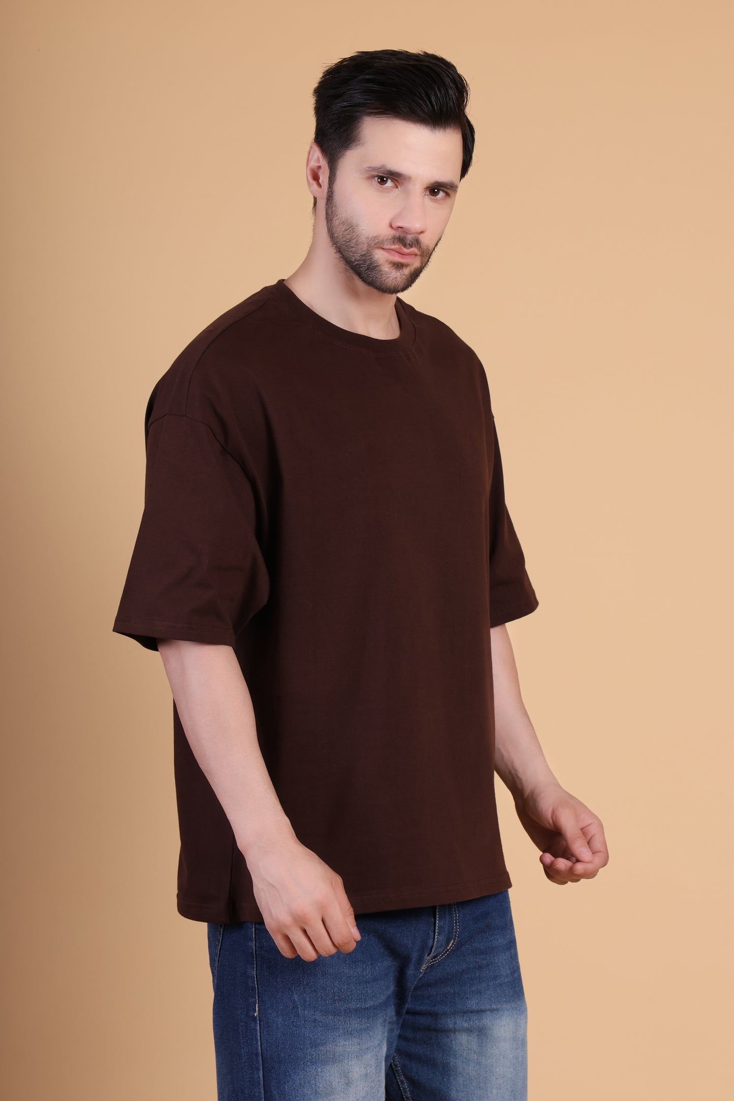 Premium High Quality Plain Tee --Brown