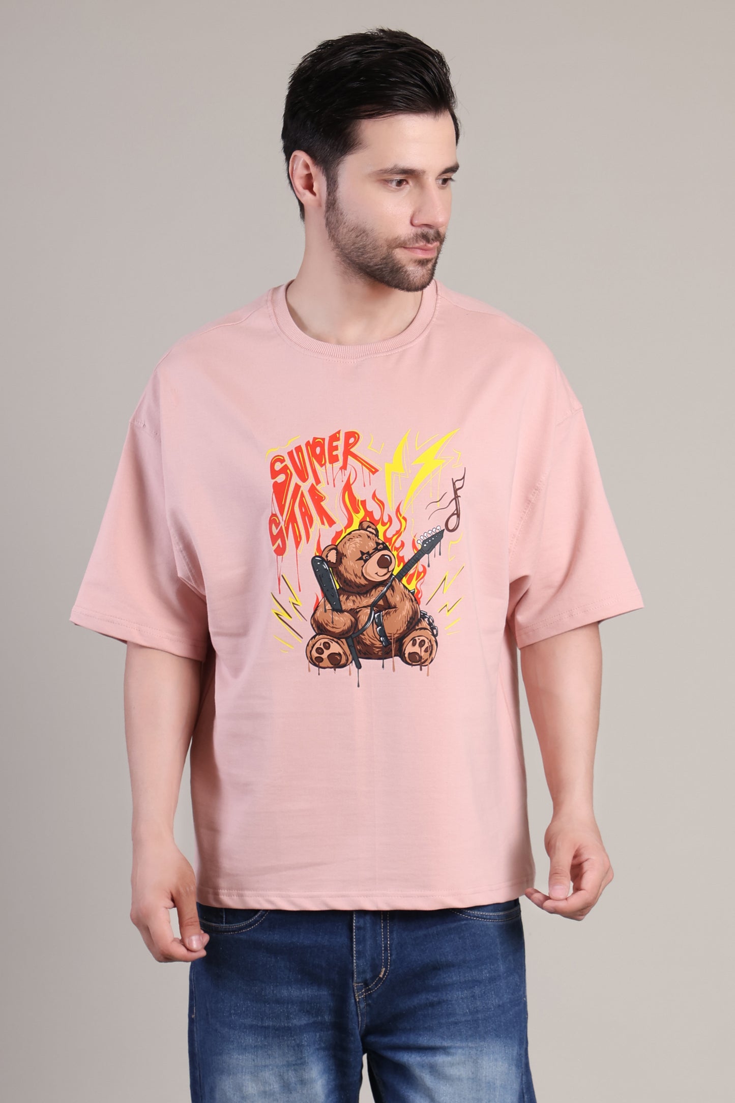 Premium High Quality Graphic Tee -- Pink Bear