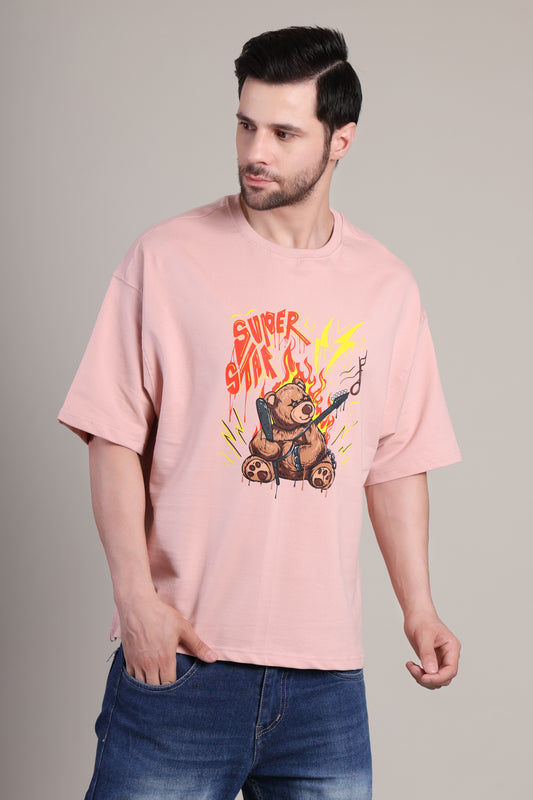 Premium High Quality Graphic Tee -- Pink Bear