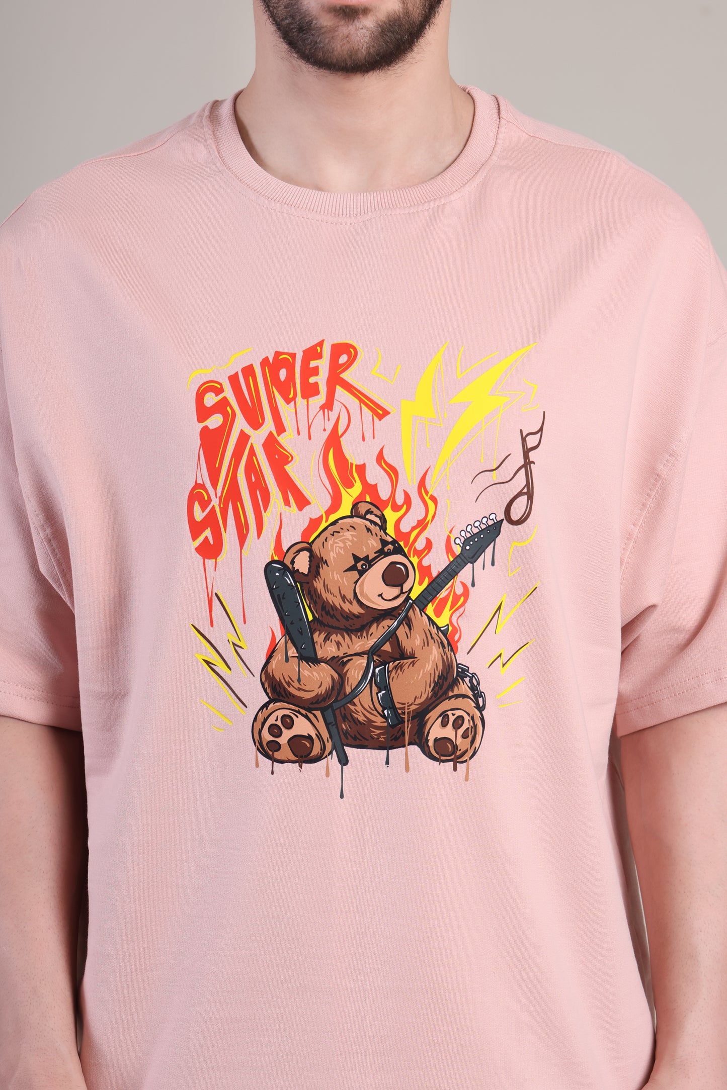 Premium High Quality Graphic Tee -- Pink Bear
