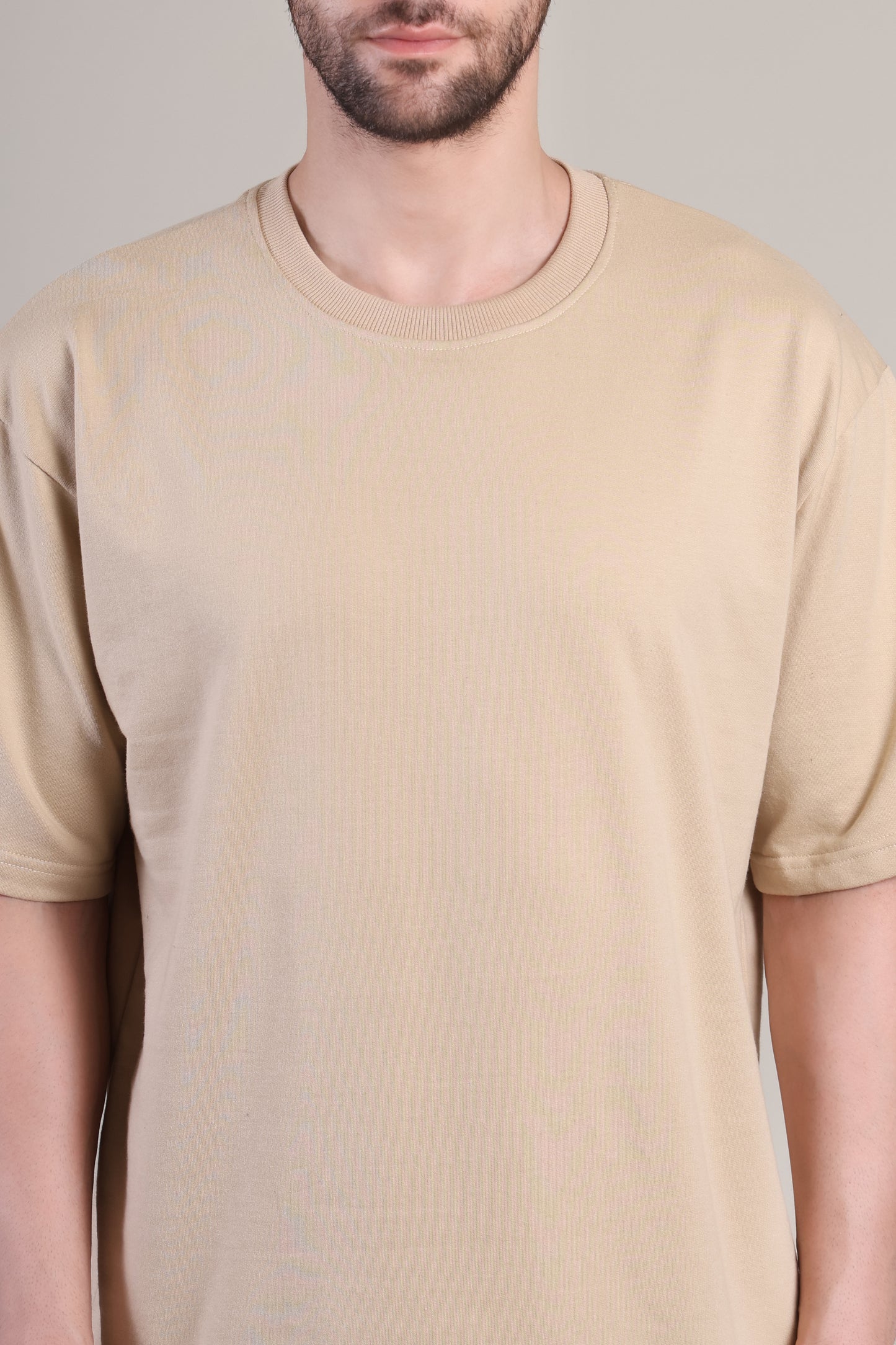 Premium High Quality Plain Tee --Beige