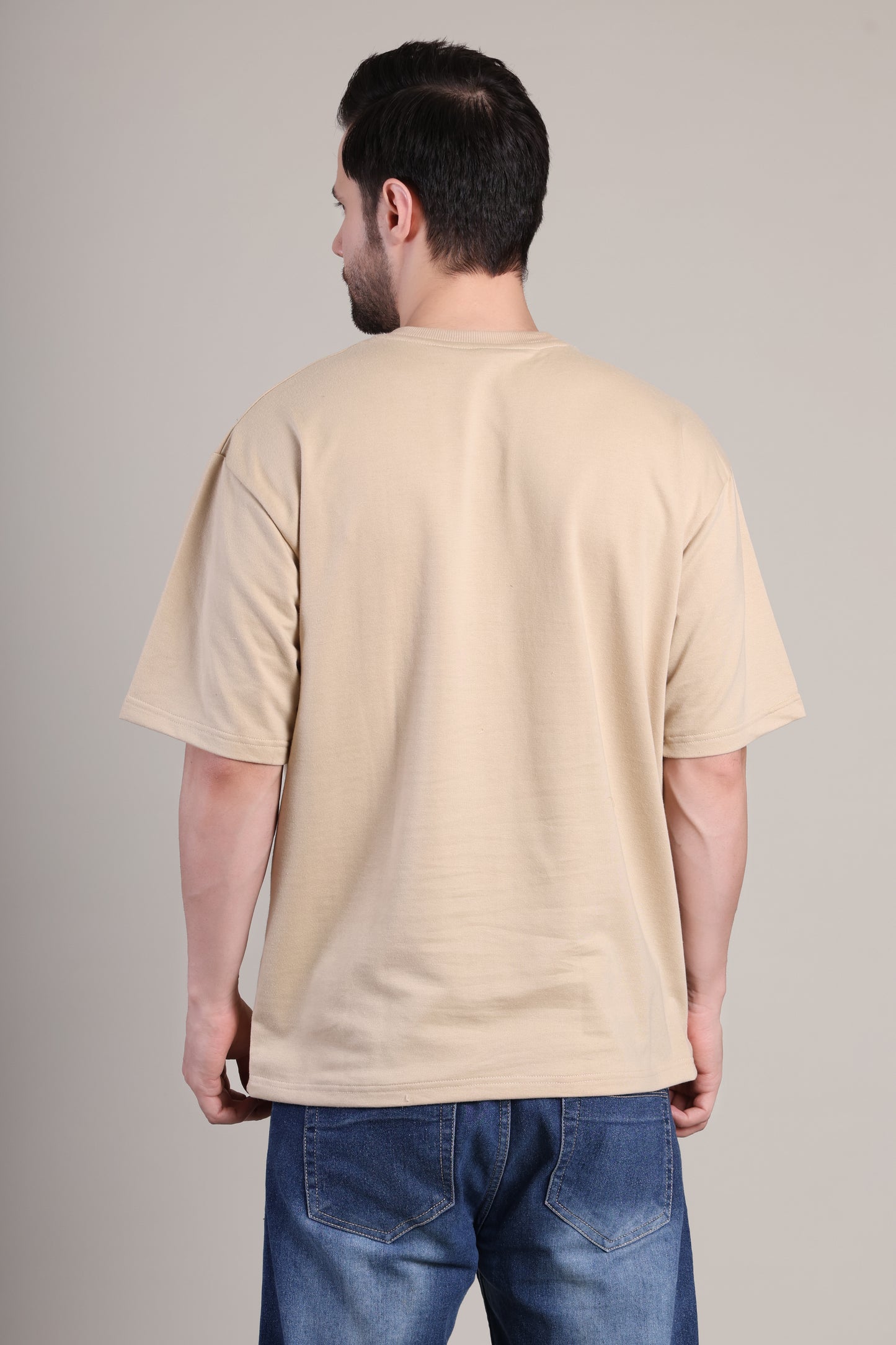 Premium High Quality Plain Tee --Beige