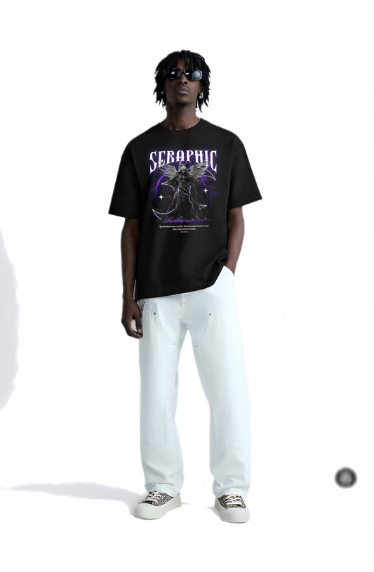 Premium High Quality Graphic Tee -- Seraphic Black