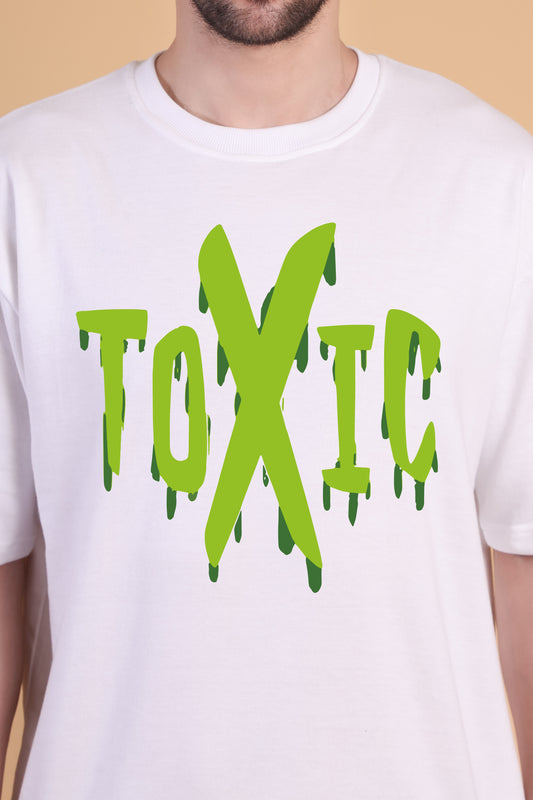 Premium High Quality Graphic Tee -- White Toxic