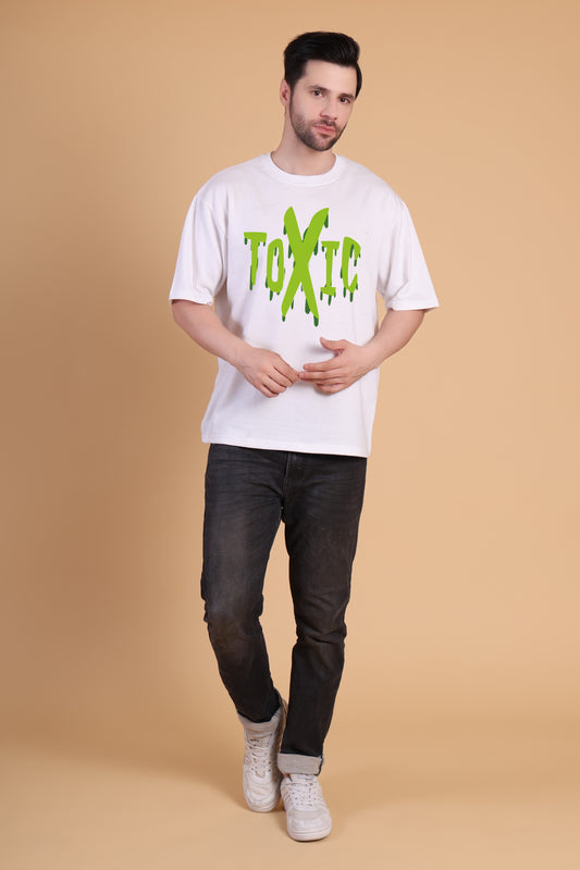 Premium High Quality Graphic Tee -- White Toxic