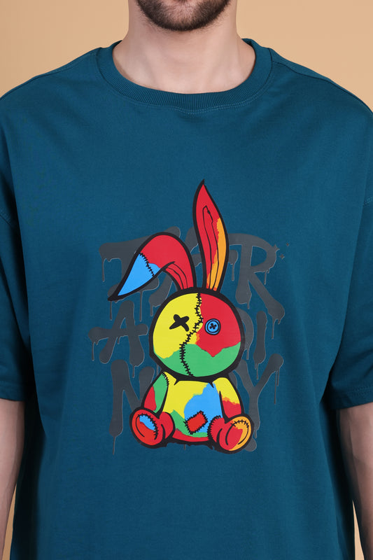 Premium High Quality Graphic Tee -- Blue PANDA