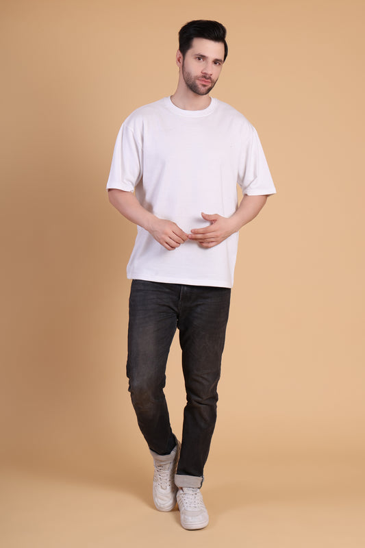 Premium High Quality Plain Tee -- White