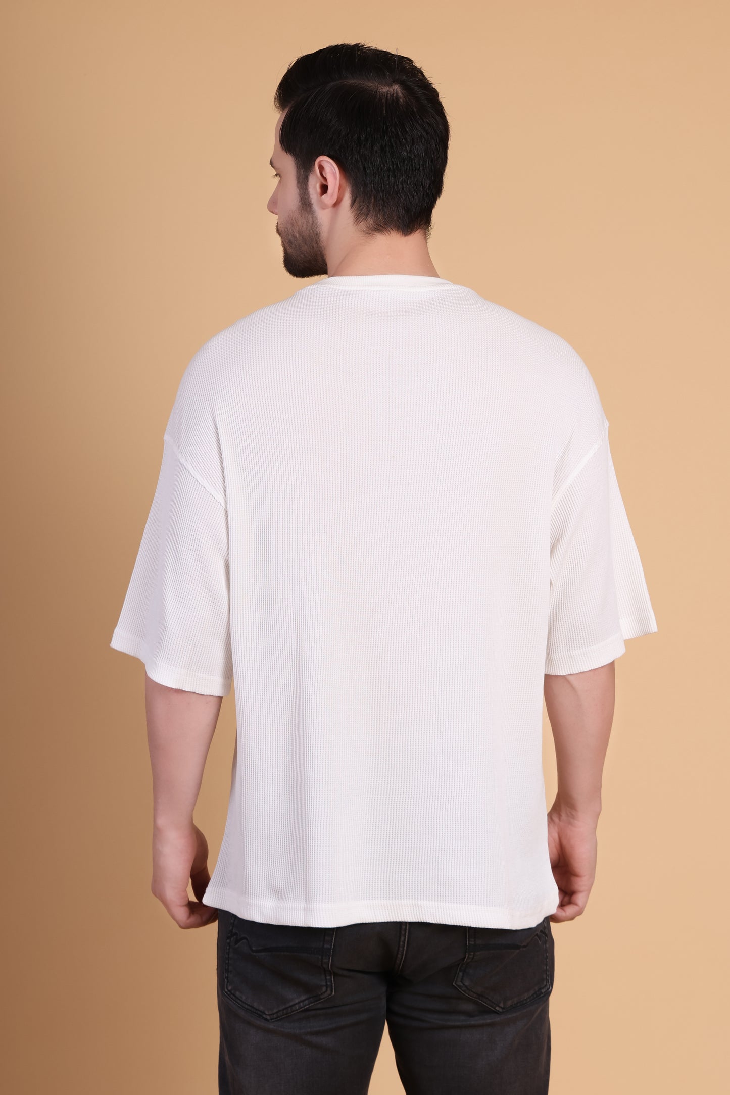 Premium Quality Textured Tee-White