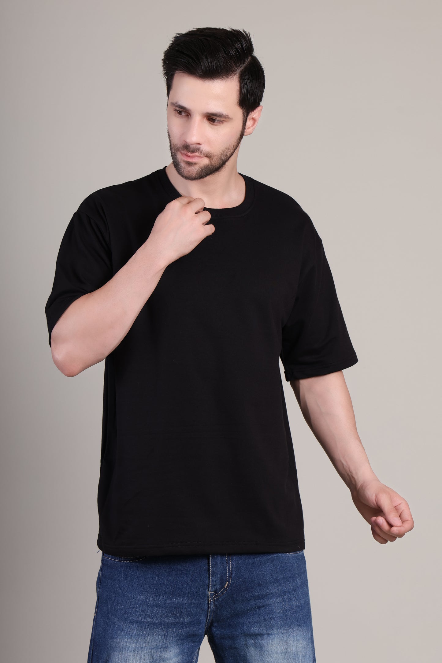Premium High Quality Plain Tee -- Black