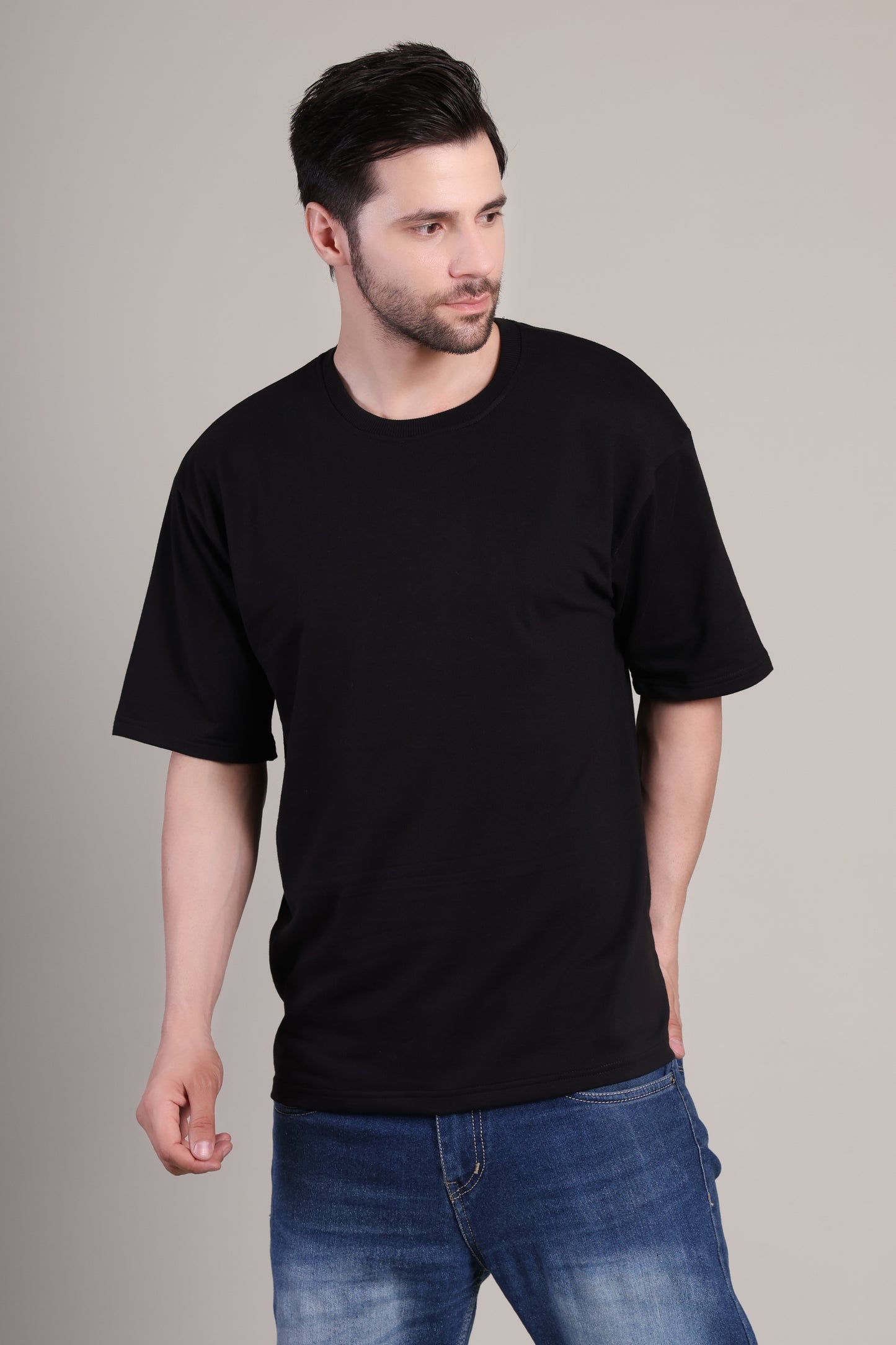 Premium High Quality Plain Tee -- Black